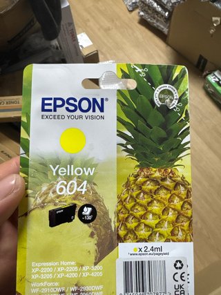 Tinta Epson 604 Amarilla