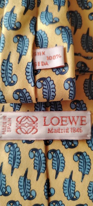 Corbata Loewe Seda Vintage Estampada