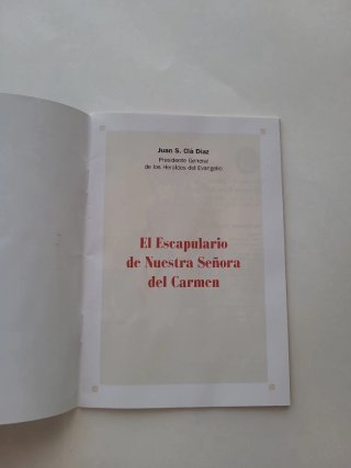 Libro El Escapulario de Nuestra Señora del Carmen