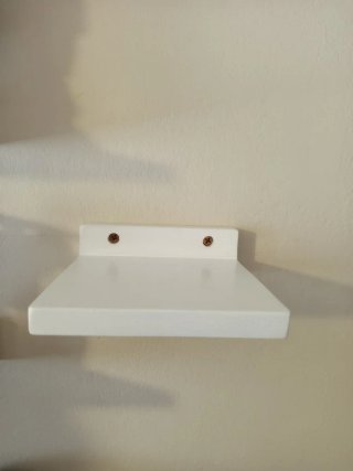 Mini estante de pared blanco
