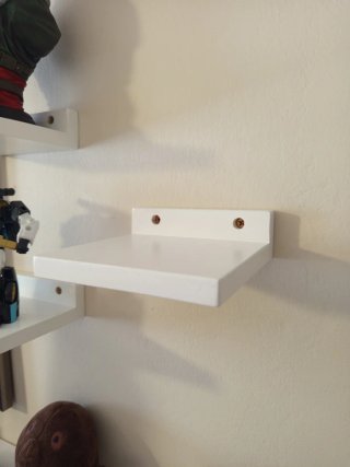 Mini estante de pared blanco