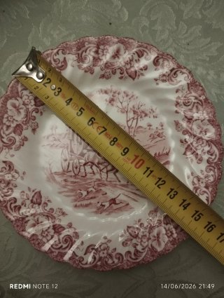 Plato de porcelana inglesa