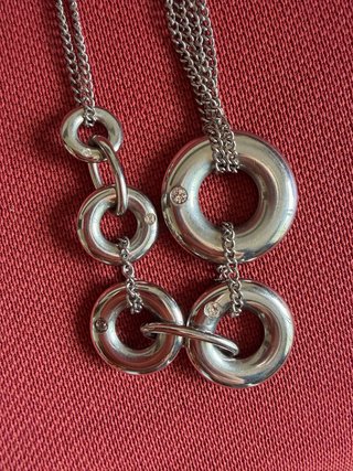 Collana Swatch Argento Cerchi