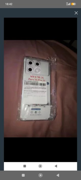 Funda Poco X6 Pro 5G Transparente.