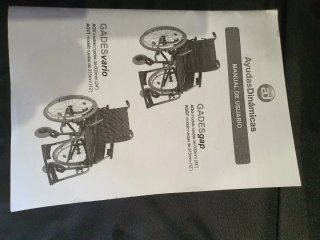 Silla de ruedas GADES vario nueva