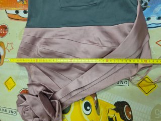 Vestido fiesta rosa y gris talla 40