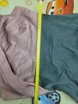 Vestido fiesta rosa y gris talla 40