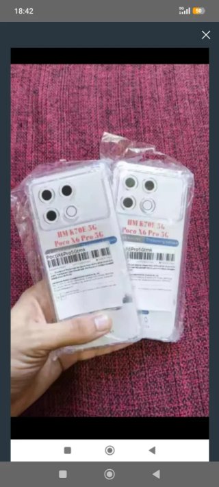 2 Fundas Poco X6 Pro 5G Transparentes.