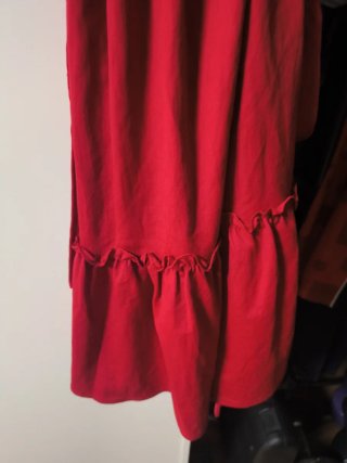 Vestido playero rojo talla M