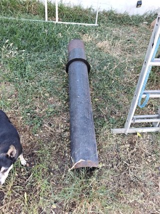 Chimenea metal vista