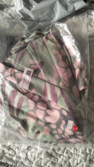Vestido de Fiesta Midi Verde Estampado Talla M o L