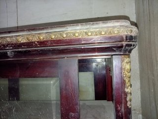 Mueble vintage cristal y madera