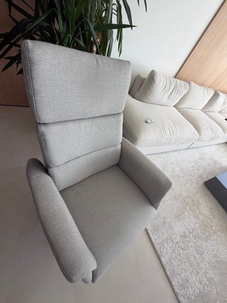 Sillón relax eléctrico gris