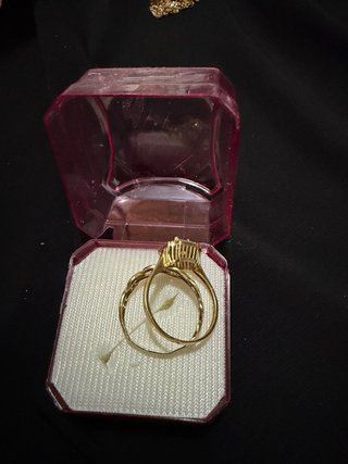 Anillo de novia 2 piezas Oro 18 klt