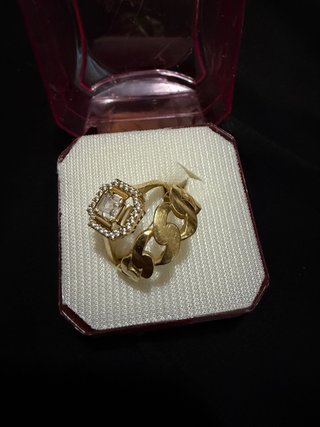 Anillo de novia 2 piezas Oro 18 klt