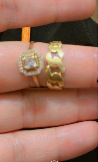 Anillo de novia 2 piezas Oro 18 klt
