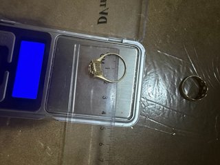 Anillo de novia 2 piezas Oro 18 klt
