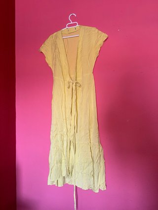 Vestido Mango Amarillo Talla XS