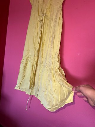 Vestido Mango Amarillo Talla XS