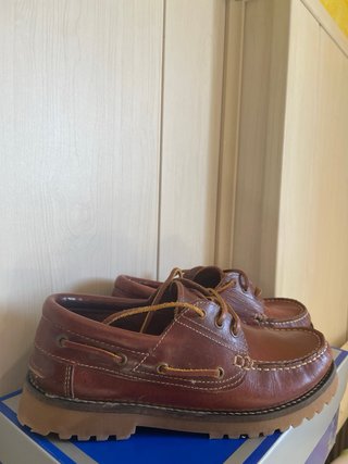 Zapatos náuticos Benavente de piel marrón T.39