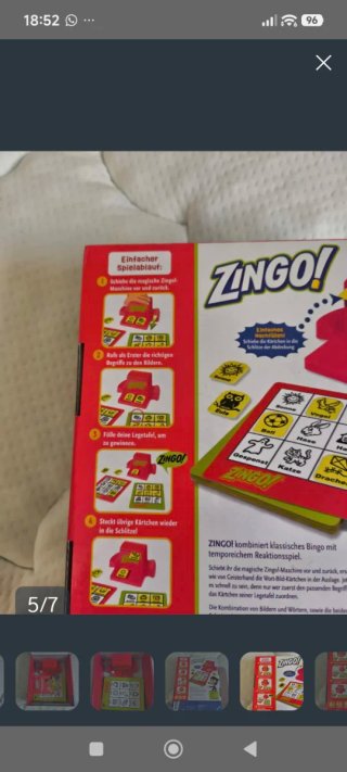 Juego Zingo! en Alemán