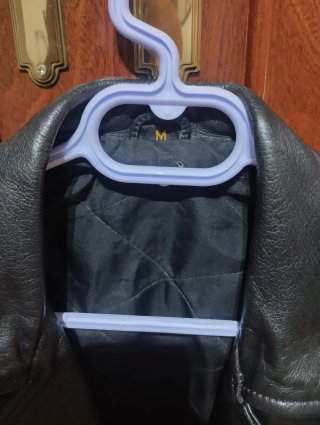 Chaqueta de cuero motera auténtica