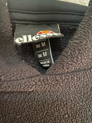 Sudadera Ellesse Negra con Logo