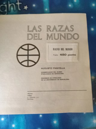 Libro vintage Las Razas del Mundo