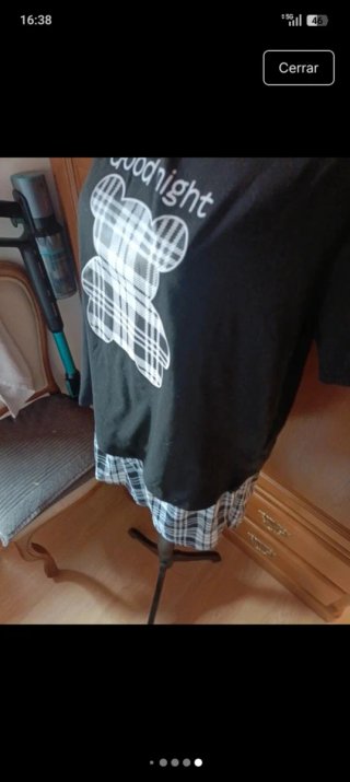 Pijama Verano Oso Cuadros