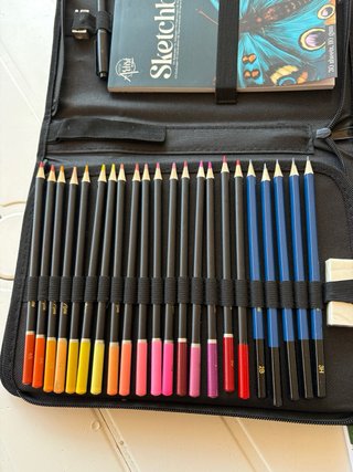 Set Artístico Lápices Colores y Cuaderno NUEVO