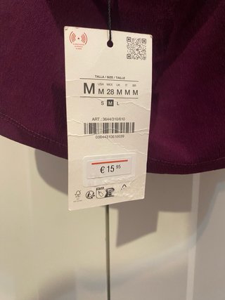 Top Lila Espalda Descubierta Talla M