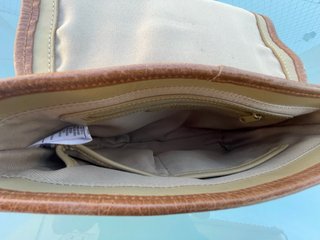 Bolso bandolera Aïta beige y verde