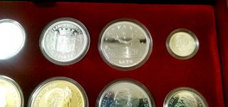 Monedas de Plata y baño Oro. Historia de la Peseta