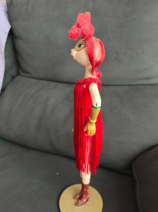 Pareja Figuras Gatos Carnaval Venecia Años 20