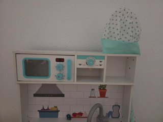 Cocina de juguete de madera
