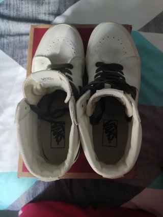 Zapatillas Vans Sk8-Hi Altas Blancas y Verdes