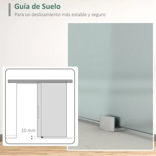 Puerta Corredera Cristal 90x205 cm