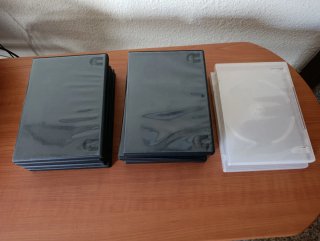 10 Cajas DVD/Blu-ray vacías