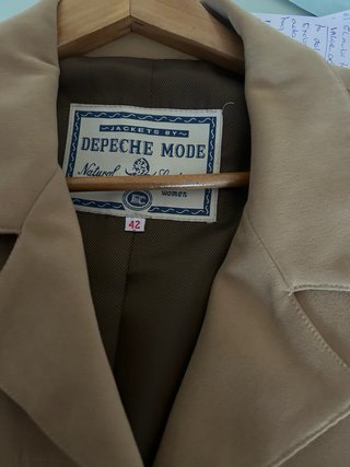 Chaqueta Depeche Mode Beige Talla XL