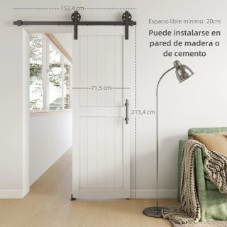 Puerta Corredera Granero con Herrajes