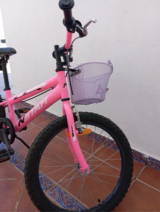 Bicicleta infantil rosa como nueva