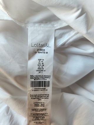 Vestito Lungo Bianco Lolitas&L Made in Italy