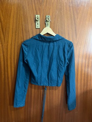 Top Zara manga larga fruncido