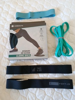 Pack Pilates: Bandas y Discos Deslizantes