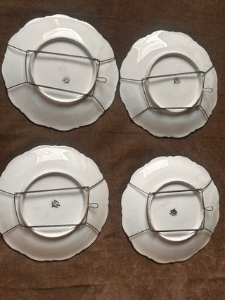 4 Piatti in porcellana Silesia fine XIX/inizio XX