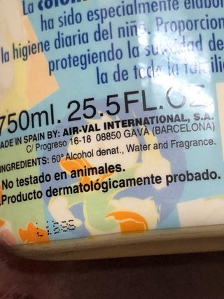 Lote Colonia Donald + Gal Para Mi Bebé 750ml