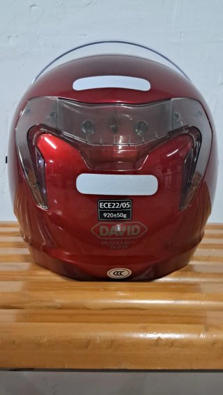 Casco de moto DAVID rojo