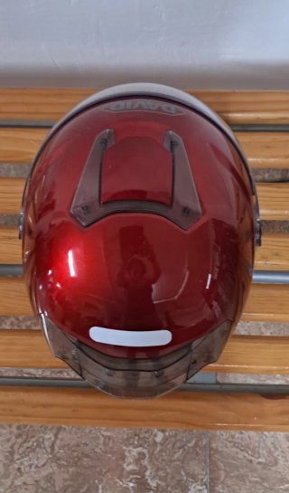 Casco de moto DAVID rojo