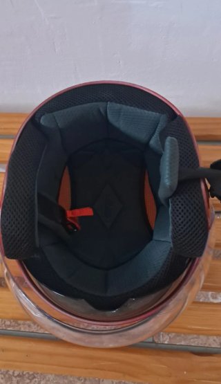 Casco de moto DAVID rojo