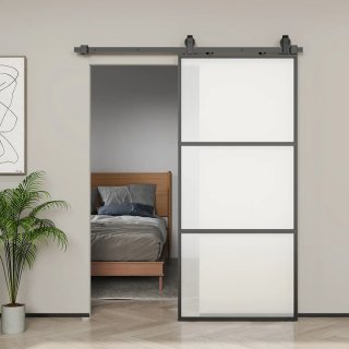 Puerta Corredera Cristal con Herrajes
